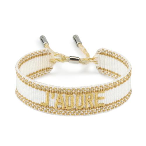 Fashion Jewelry Bracelet, Polyester, with Zinc Alloy & for woman cm 
