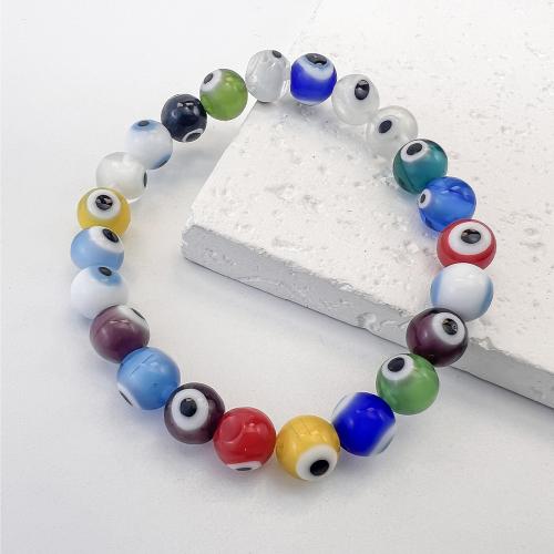 Evil Eye Jewelry Bracelet, Lampwork, handmade, fashion jewelry & Unisex Approx 17 cm [