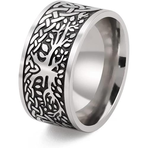 Stainless Steel Finger Ring, 304 Stainless Steel, anoint, fashion jewelry & Unisex width 10mm 