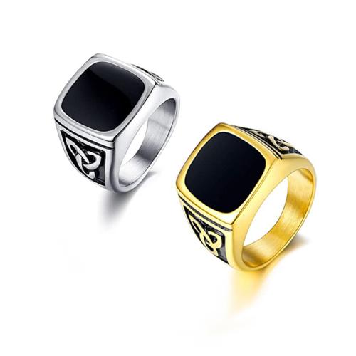кольцо эмали из нержавеющей стали, Нержавеющая сталь 304, разный размер для выбора & Мужский & эмаль, Много цветов для выбора, продается PC