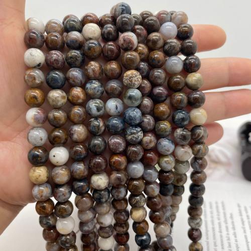 Perles de pierre gemme unique, Pietersite Pietersite, Rond, DIY & normes différentes pour le choix Environ 38 cm, Vendu par brin