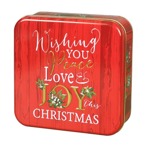 fundición Caja de  regalos de Navidad, Diseño de Navidad & diferentes patrones para la opción, más colores para la opción, 170x170x65mm, Vendido por UD