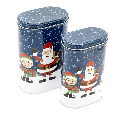 Iron Christmas Candy Jar, Christmas Design [