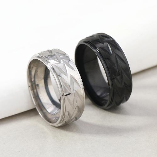 Stainless Steel Finger Ring, 304 Stainless Steel, fashion jewelry & Unisex width 8mm 