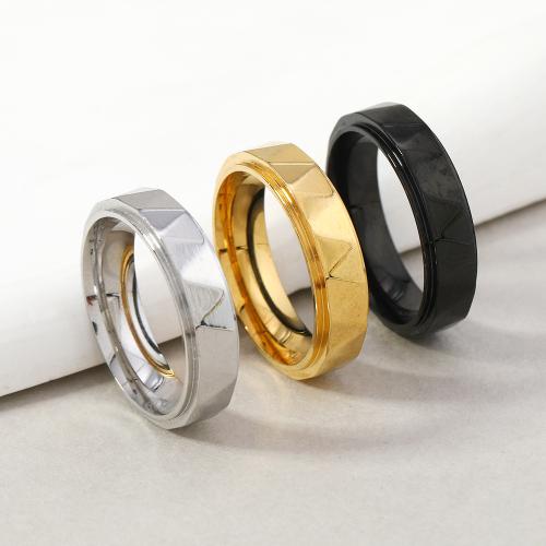 ステンレス指輪, 304ステンレススチール, ファッションジュエリー & ユニセックス, 無色, width 6mm, 売り手 パソコン