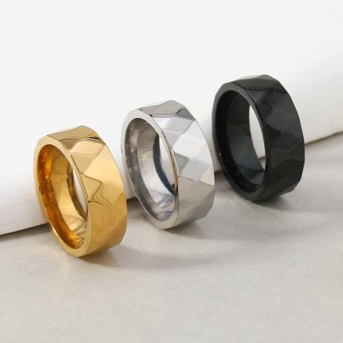 ステンレス指輪, 304ステンレススチール, ファッションジュエリー & ユニセックス, 無色, width 8mm, 売り手 パソコン