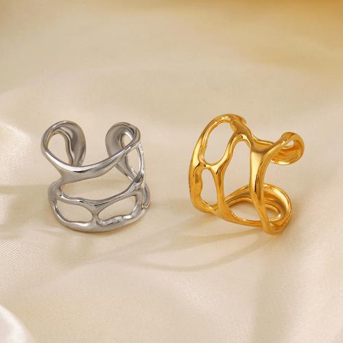 Stainless Steel Finger Ring, 304 Stainless Steel, fashion jewelry & for woman diameter 17mm, width 18mm 