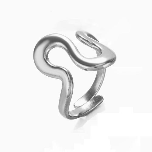 Кольцо из нержавеющей стали, Нержавеющая сталь 304, ювелирные изделия моды & Женский, оригинальный цвет, продается PC