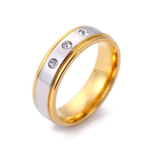 Нержавеющая сталь Rhinestone палец кольцо, Нержавеющая сталь 316, Мужская & разный размер для выбора & разные стили для выбора & со стразами, продается PC
