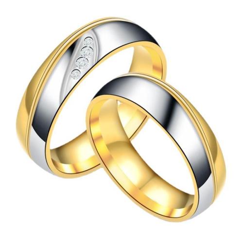 Anneaux Couple doigt, Acier inoxydable 304, bijoux de mode & unisexe & normes différentes pour le choix, width 6mm, Vendu par PC