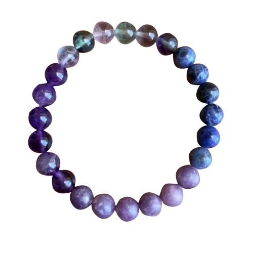 Gemstone Bracelets, Natural Stone, fashion jewelry & Unisex Approx 18-22 cm 