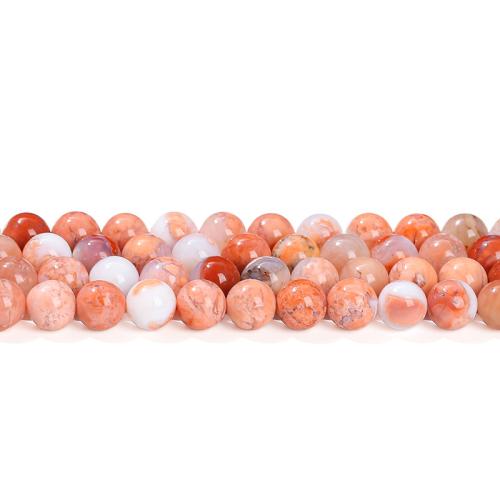 Agate Beads, Pink Agate, Round, polished, DIY pink 