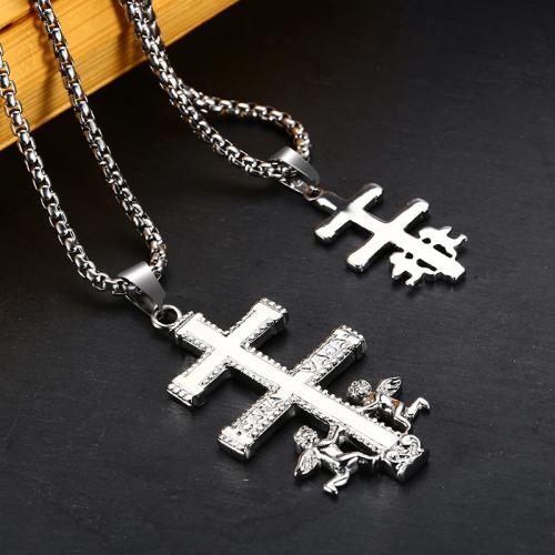 Couple Zinc Alloy Necklace, fashion jewelry & Unisex Approx 55 cm [