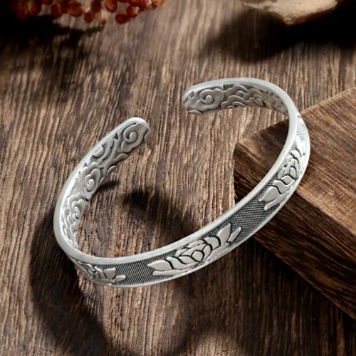 Sterling Silver Bracelets, 925 Sterling Silver, fashion jewelry & for woman, Inner Approx 58mm 
