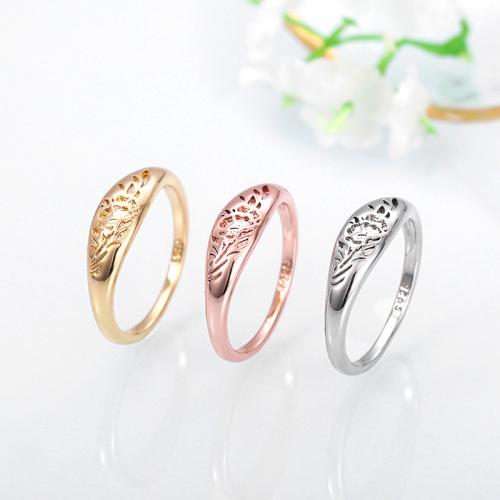 Палец кольцо-латунь, Латунь, ювелирные изделия моды & разный размер для выбора & Женский, Много цветов для выбора, продается PC