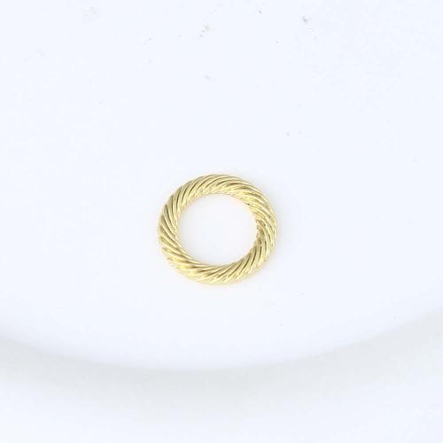 Messing Verknüpfung Ring, goldfarben plattiert, DIY, 13.1x13x1.9mm, verkauft von PC
