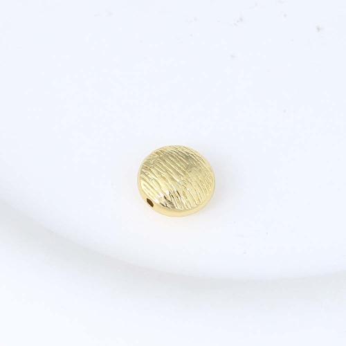perla de cobre, metal, chapado en color dorado, Bricolaje, 10.8x10.7x6.1mm, Vendido por UD
