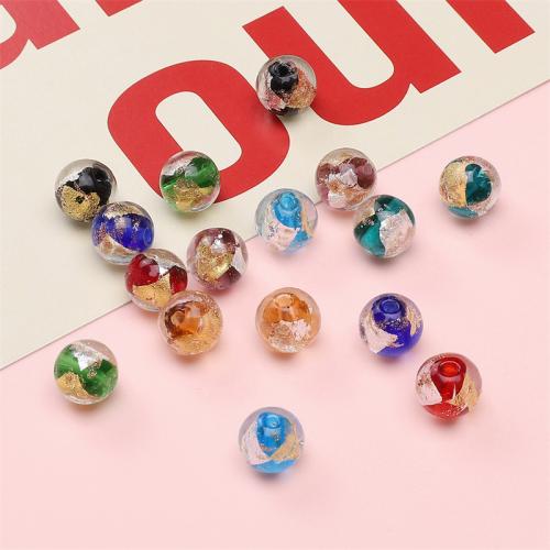 Perles murano faites à la main , chalumeau, Rond, DIY, plus de couleurs à choisir, 10mm Environ 1.5mm, Vendu par PC