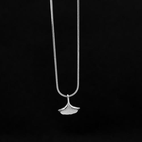 Titanium Steel Jewelry Necklace, Unisex silver color 
