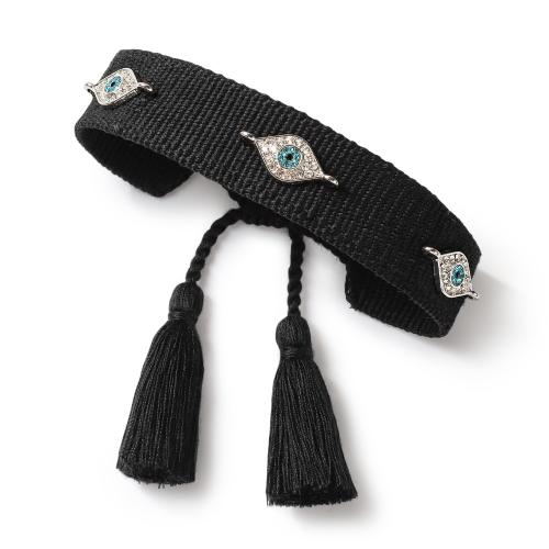 Freundschaft Armbänder, Polyester, verschiedene Stile für Wahl & Micro pave Zirkonia & für Frau & Epoxy Aufkleber, keine, Länge:15 cm, verkauft von PC