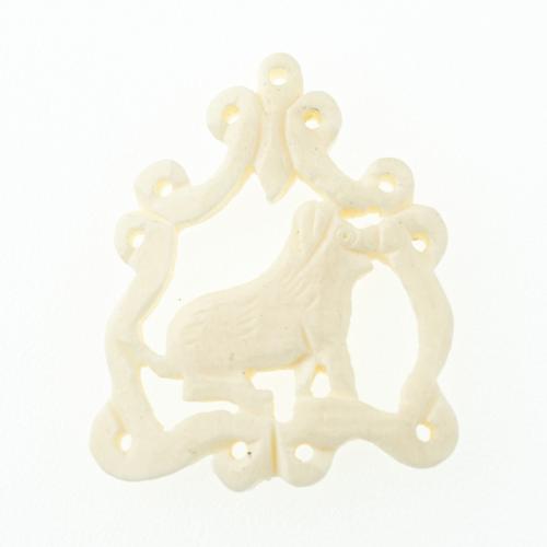 Natural Bone Pendant, Ox Bone, Dog, DIY Approx 1mm 