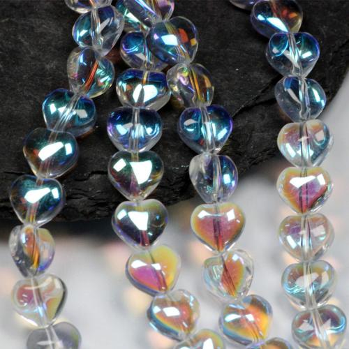 Lampwork Beads, Heart, stoving varnish, DIY 8mm 