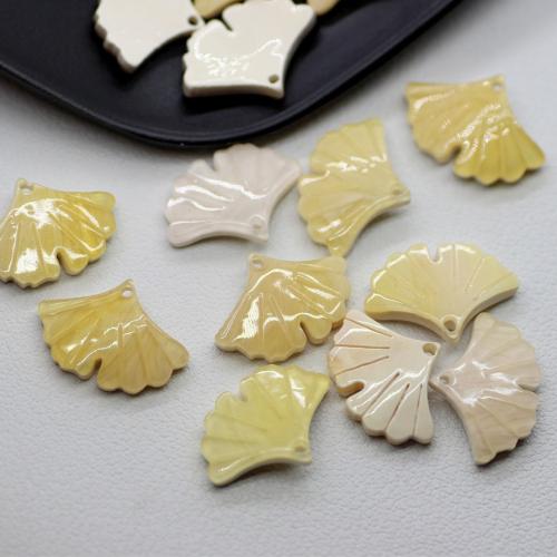 Acrylic Jewelry Pendant, Acetate, Ginkgo Leaf, DIY 