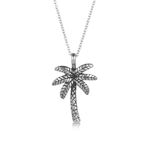 Stainless Steel Pendants, 304 Stainless Steel, Palm Tree, polished, fashion jewelry & Unisex 