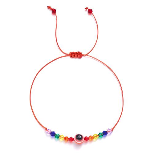 Acrylic Bracelets, with Knot Cord, fashion jewelry & Unisex & adjustable Approx 16-28 cm [