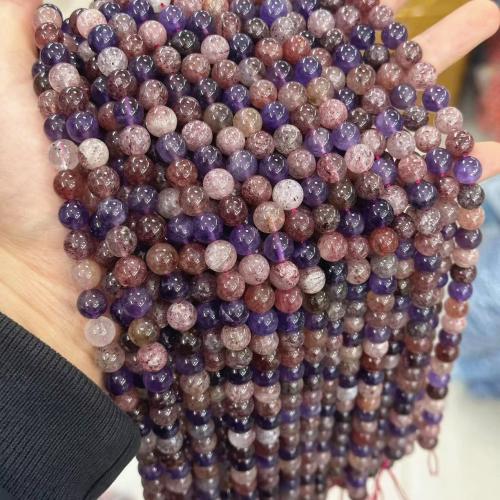 Perles de cristal rondes , Super sept cristaux, DIY & normes différentes pour le choix, couleurs mélangées Environ 38 cm, Vendu par brin