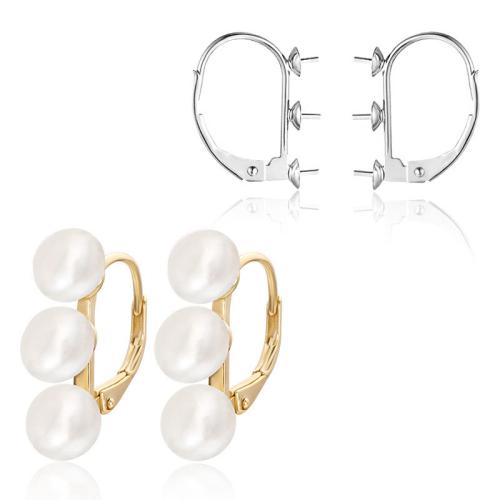 Sterling Silver Pearl Drop Earring, 925 Sterling Silver, with Freshwater Pearl 20mm 