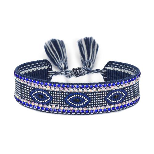 Bracelets d'amitié, Fibre de polyester, avec Paillettes, modèles différents pour le choix & stamping & pour femme, plus de couleurs à choisir cm, Vendu par PC