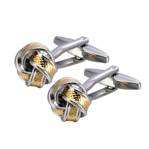 Brass Cufflinks, polished, Unisex 