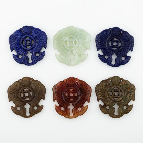 Jade Pendants, Jade New Mountain, random style & DIY & mixed & hollow Approx 1mm 