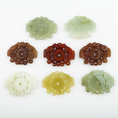 Jade Pendants, Jade New Mountain, random style & DIY & mixed & hollow Approx 1mm 