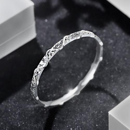 925 Sterling Silver Bangle, fashion jewelry & for woman, Inner Approx 