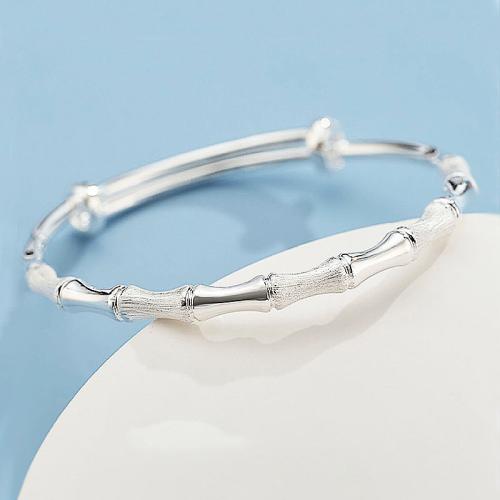 925 Sterling Silver Bangle, fashion jewelry & for woman, Inner Approx 46mm 