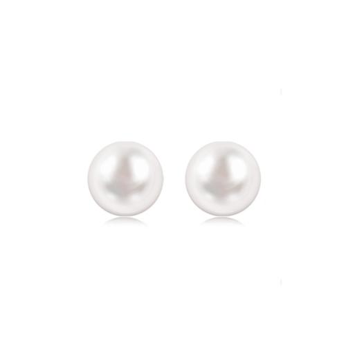 Sterling Silver Stud Earring, Argent sterling 925, avec Shell Pearl, bijoux de mode & normes différentes pour le choix & pour femme, Vendu par paire