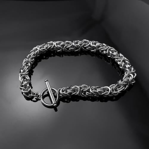 Titane bracelet en acier et bracelet, Acier titane, bijoux de mode & unisexe & normes différentes pour le choix, Vendu par PC