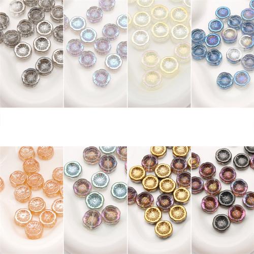Perles en verre florales, fleur, DIY, plus de couleurs à choisir Environ 1mm Vendu par sac