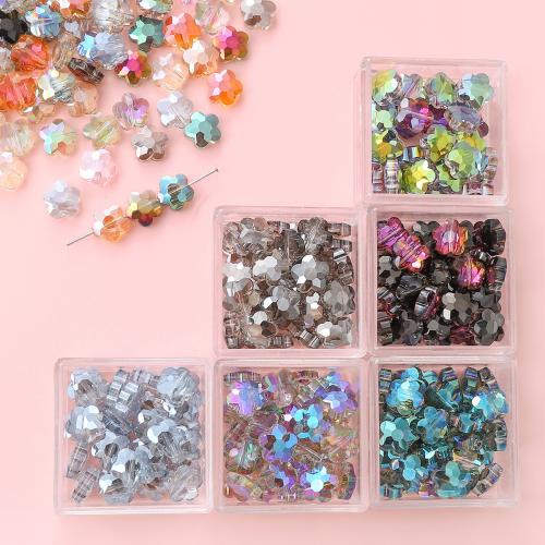 Perles en verre florales, fleur, DIY, plus de couleurs à choisir, 10mm Vendu par sac