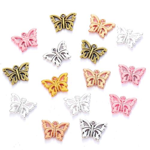 Zinc Alloy Animal Pendants, Butterfly, plated, DIY Approx 1.5mm 