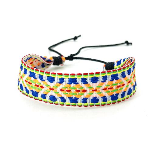 Bracelets d'amitié, Fibre de polyester, avec Chanvre, tricoter, unisexe & modèles différents pour le choix, plus de couleurs à choisir Environ 16.5-25 cm, Vendu par PC