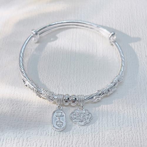 Argent sterling 925 bracelet ordinaire, bijoux de mode & styles différents pour le choix & pour femme, Diamètre inté Environ Vendu par PC