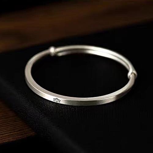 Argent sterling 925 bracelet ordinaire, bijoux de mode & pour femme, Diamètre inté Environ 56mm, Vendu par PC