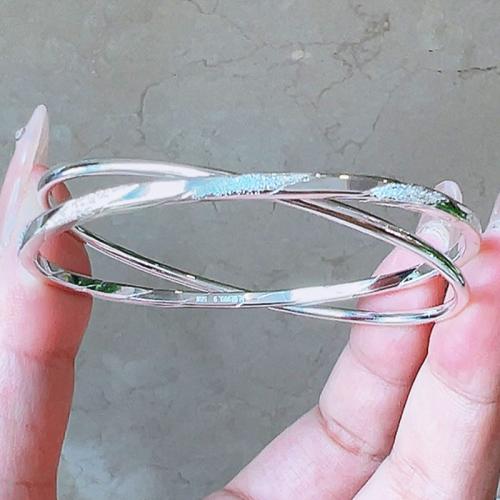 925 Sterling Silver Bangle, fashion jewelry & for woman & , Inner Approx 58mm 