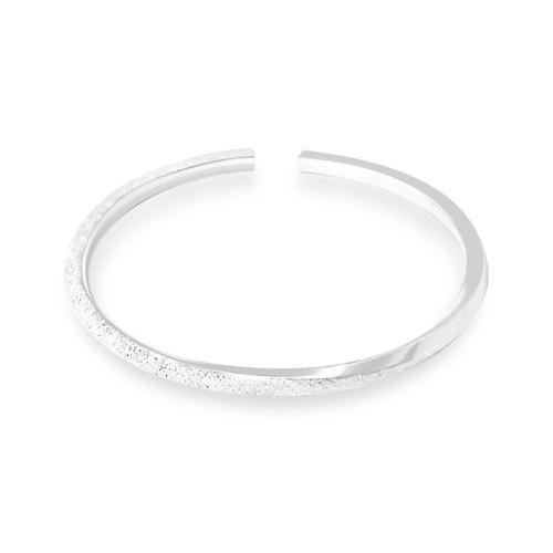 925 Sterling Silver Cuff Bangle, fashion jewelry & for woman, Inner Approx 54mm 