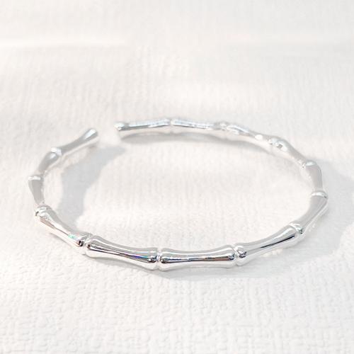 925 Sterling Silver Cuff Bangle, fashion jewelry & for woman, Inner Approx 56mm 