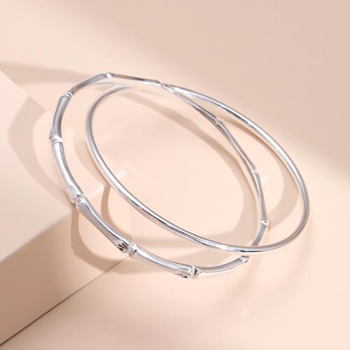 925 Sterling Silver Bangle, fashion jewelry & for woman & , Inner Approx 58mm 