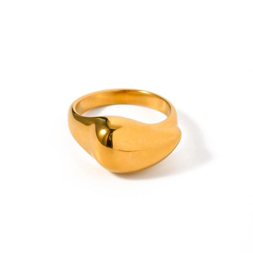 ステンレス指輪, 304ステンレススチール, メッキ, 異なるスタイルを選択 & 女性用, 金色, サイズ:7, 売り手 パソコン